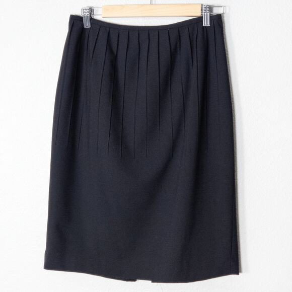 Calvin Klein Dresses & Skirts - Calvin Klein Black Pleated Skirt Size 6 Tailored Workwear Office Siren